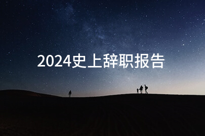 2024史上辞职报告(范文9篇)
